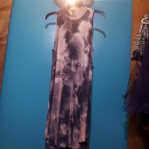 Marbled t-shirt dress